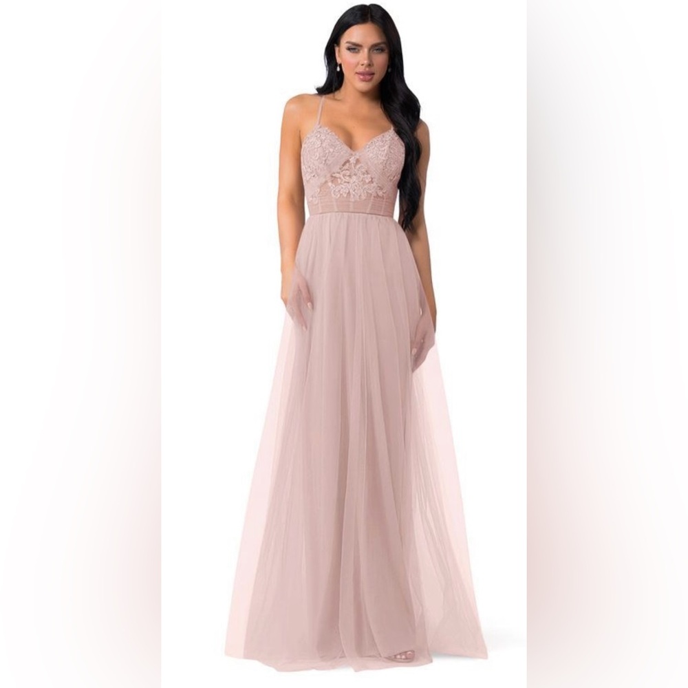 Azazie Dress - blushing pink